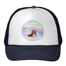 Clouds - Basset Hound Angel Mesh Hat