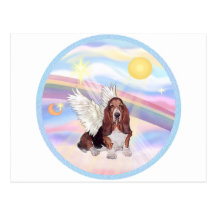 Clouds - Basset Hound Angel Post Cards