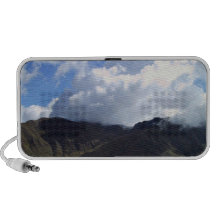 Clouds floating over the mountain iPhone speaker