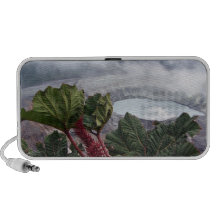 Clouds hoovering over the mountain peaks iPhone speaker