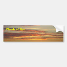 Clouds of Fire Bumper Sticker