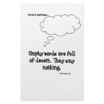 clouds of inspiration empty words are full of dece stationery