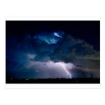 Clouds of Light. Lightning Striking Boulder Count Post Card