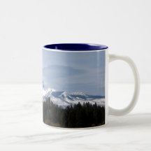 Clouds on Three Fingered Jack Coffee Mugs