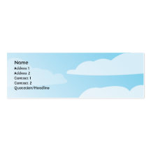 Clouds - Skinny Business Card Template
