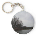 Cloudy Dawn - Mississippi river Keychain