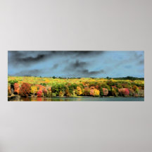 Cloudy garden poster