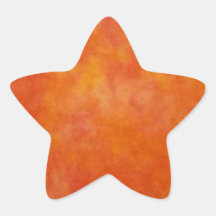 Cloudy Orange Sticker