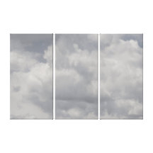 Cloudy Overcast Sky Wrapped Canvas Panels Stretched Canvas Print