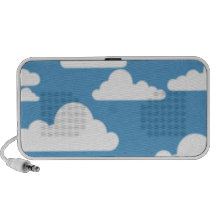 cloudy sky pattern iPhone speakers