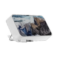 Cloudy Valley painting iPhone Speaker