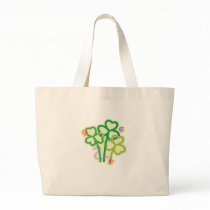 Clover Flowers St. Patrick's Day Design Tote Bag