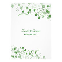 Clover Irish Wedding Invitation