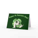 Clover says "Happy St. Patrick's Day!" Greeting Cards