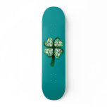 Clover Shamrock Diamond Skateboard