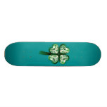 Clover Shamrock Diamond Skateboard