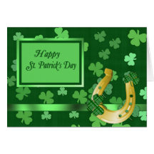 Clover St Patrick Card