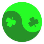 Clover Yin Yang Sticker