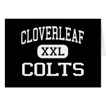 Cloverleaf - Colts - High School - Lodi Ohio Greeting Card