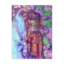 Clovers and Cherry Blossoms Geisha Postcard