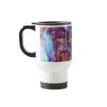 Clovers and Cherry Blossoms Geisha Travel Mug