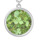 Clovers and Dewdrops Necklace