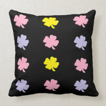 Clovers Full of Colour Throw Pillows