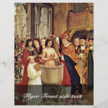 Clovis' Baptism By Meister Des Heiligen Ägidius (B Custom Flyer