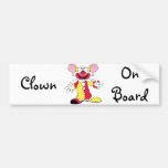 Clown à bord autocollants pour voiture