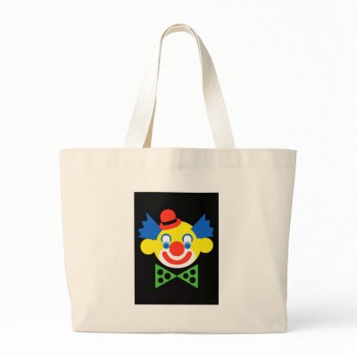Clown Tote Bag by lonvig