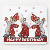 Clown Birthday Mousepad mousepads