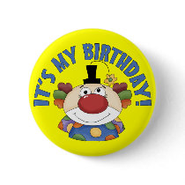 Clown Birthday Pins
