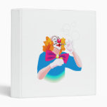 clown blowing bubbles vinyl binder