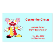 Clown Card Business Card Templates
