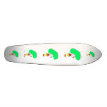 Clown Cartoon. Yellow, red and green. Skate Board Decks
