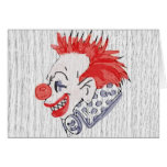 Clown de cirque cartes de vœux