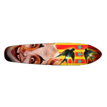 Clown effrayant planches à roulettes customisées