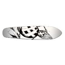 clown en baisse planche à roulette