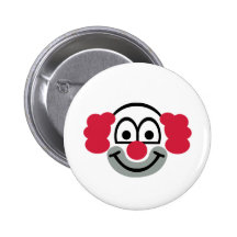 Clown face pin