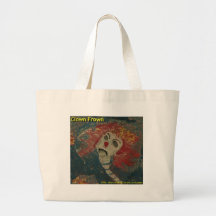 clown frown canvas bags
