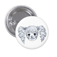Clown Girl Button