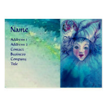 CLOWN IN BLUE BUSINESS CARD