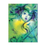 CLOWN IN GREEN POST CARDS
