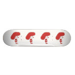 Clown in Red and White. Cartoon. Skate Board Decks