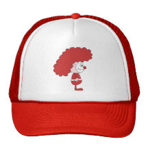 Clown in Red and White. Cartoon. Trucker Hat