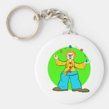 Clown Juggler Key Chain