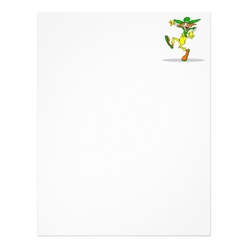Clown maladroit en-tête de lettre avec motif