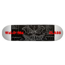Clown mauvais plateaux de skateboards