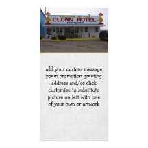 Clown Motel Picture Card