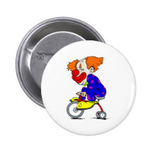 Clown on tricycle buttons